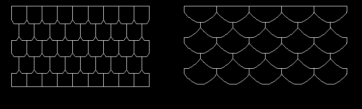 Roof Tiles Hatch Pattern