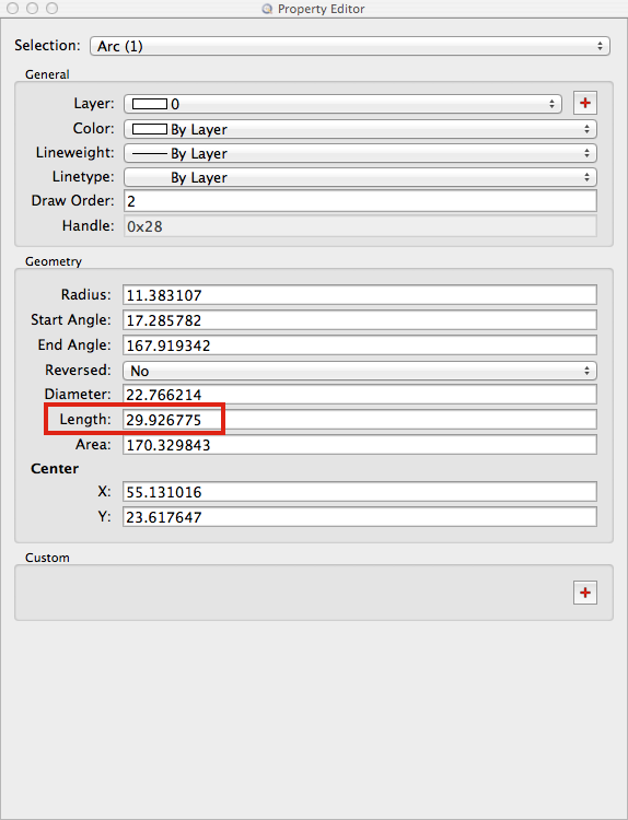 Arc length - QCAD 'How Do I' Questions - QCAD Forum