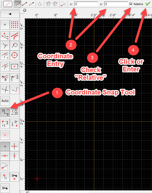 Draw poly lines by indicating lengths - QCAD 'How Do I' Questions ...