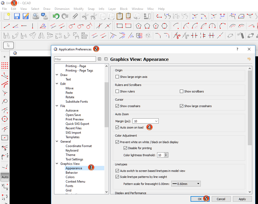 Open existing drawing invokes Auto Zoom? - QCAD 'How Do I' Questions ...