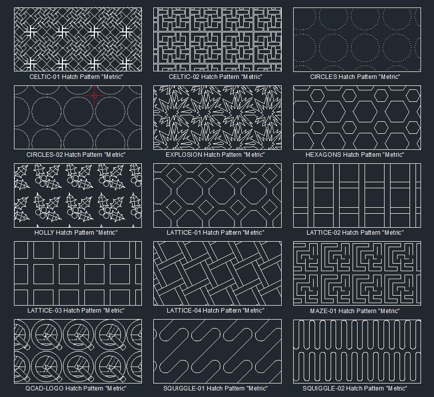 Free Hatch Patterns - QCAD Script Programming & Contributions - QCAD Forum